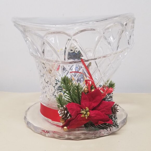 Thomas Kinkade "Let it Snow" Crystal Top Hat - Picture 5 of 13